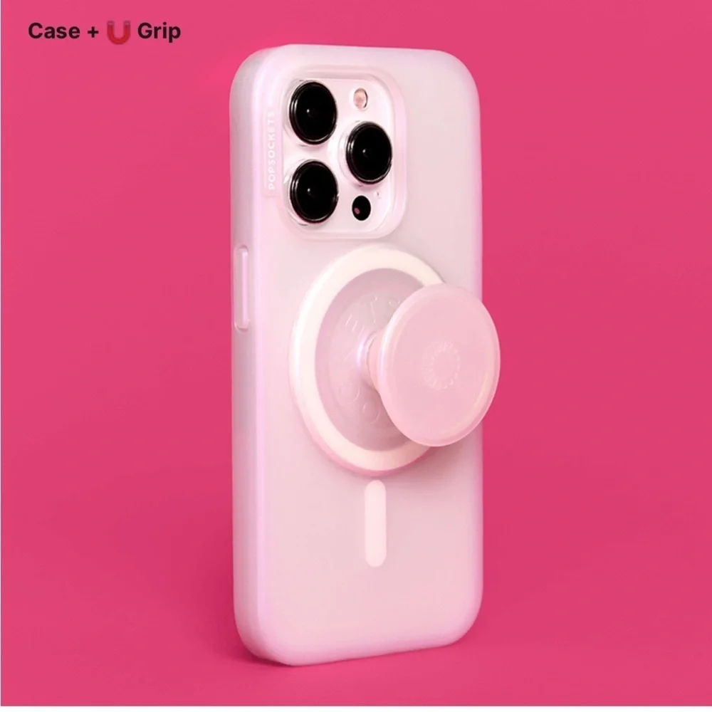 PopSocket White Opalescent iPhone 15 Pro Max Case NEW